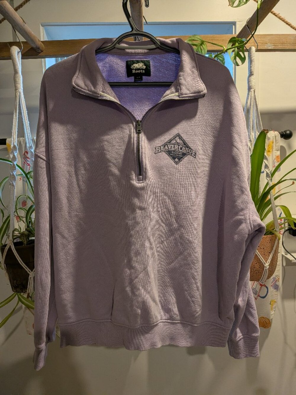 Roots Beaver Canoe Crew Neck Sweater - Size S